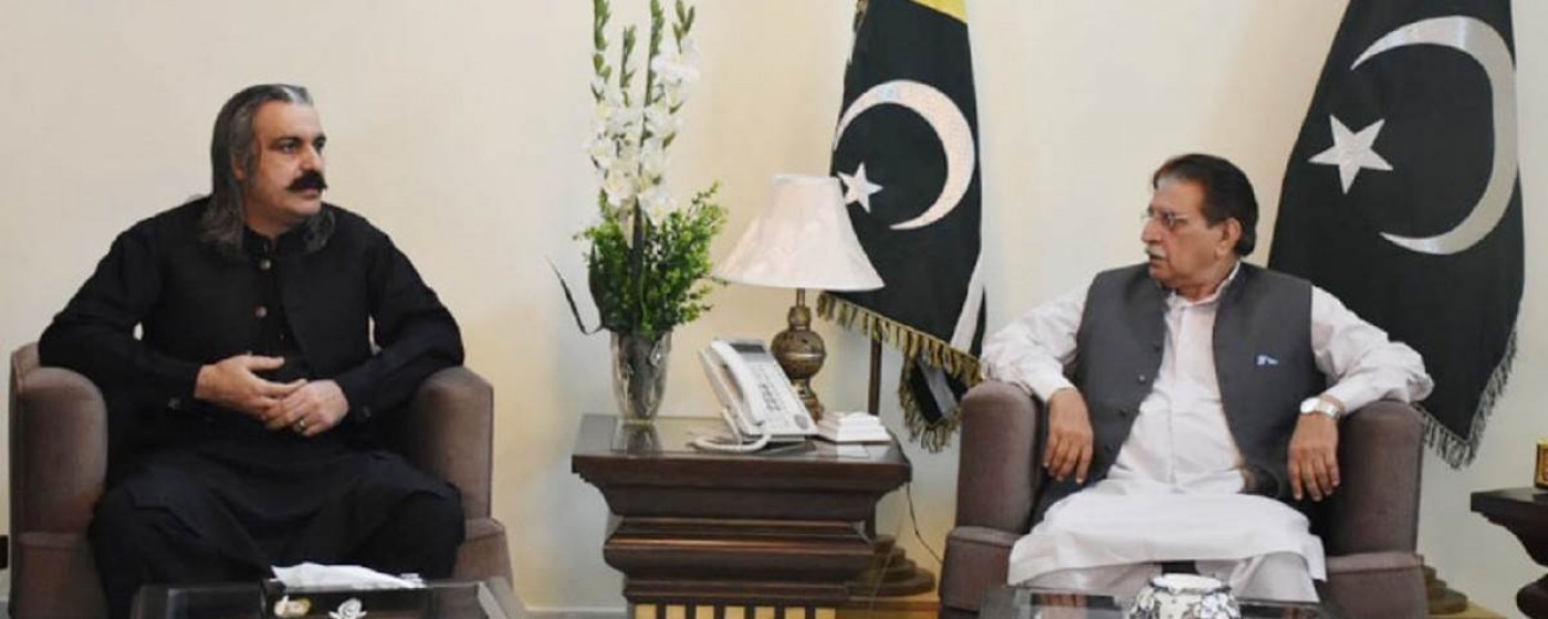 Minister Kashmir Affairs & GB called on P.M AJ&K Raja Muhammad Farooq Haider Khan